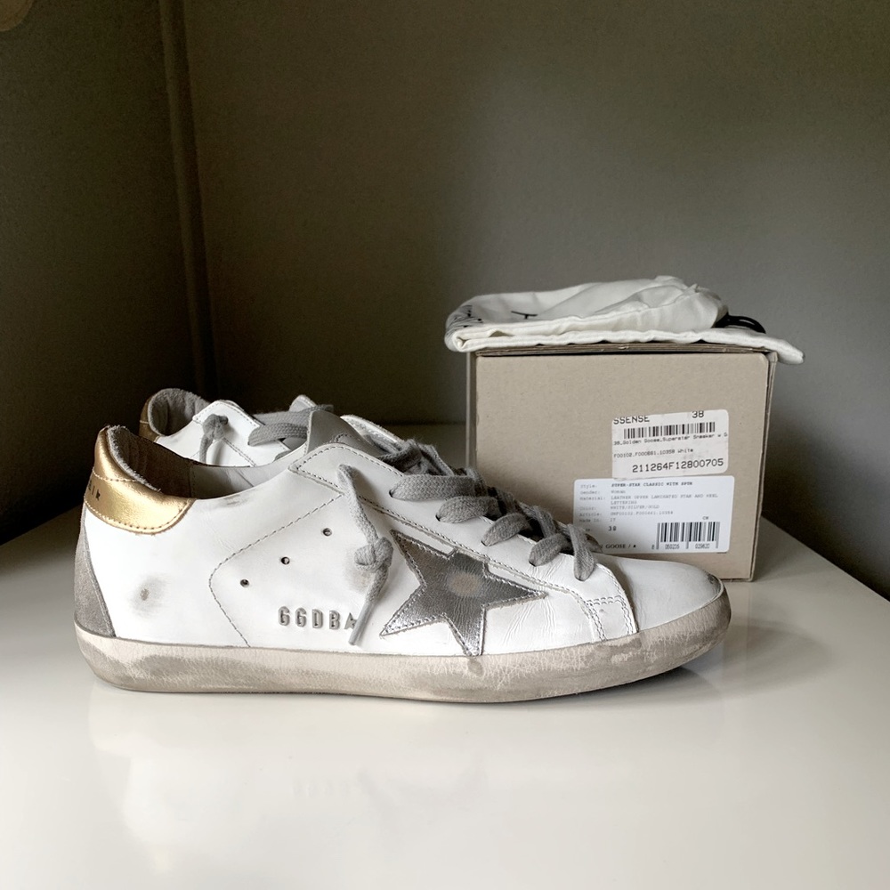 Golden Goose Sneakers White / Silver / Gold